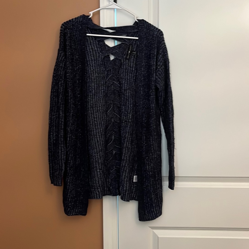 Navy cardigan
